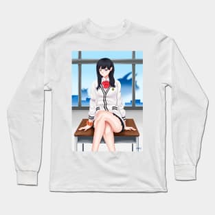 Rikka SSSS Gridman Background Long Sleeve T-Shirt